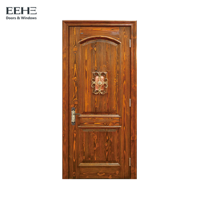 Bois solide de portes intérieures de panneau d'Eco 2, 5 fois peignant la porte creuse en bois de noyau
