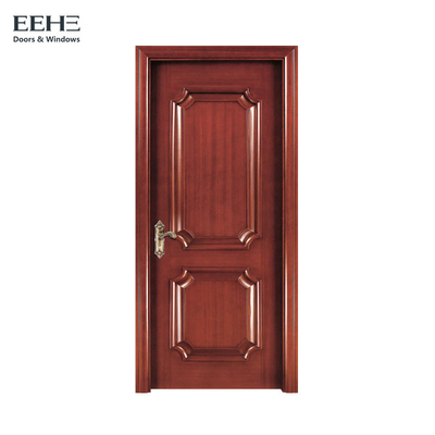 Intérieur simple de portes françaises en bois solide de feuille, portes solides imperméables de bois de construction de noyau